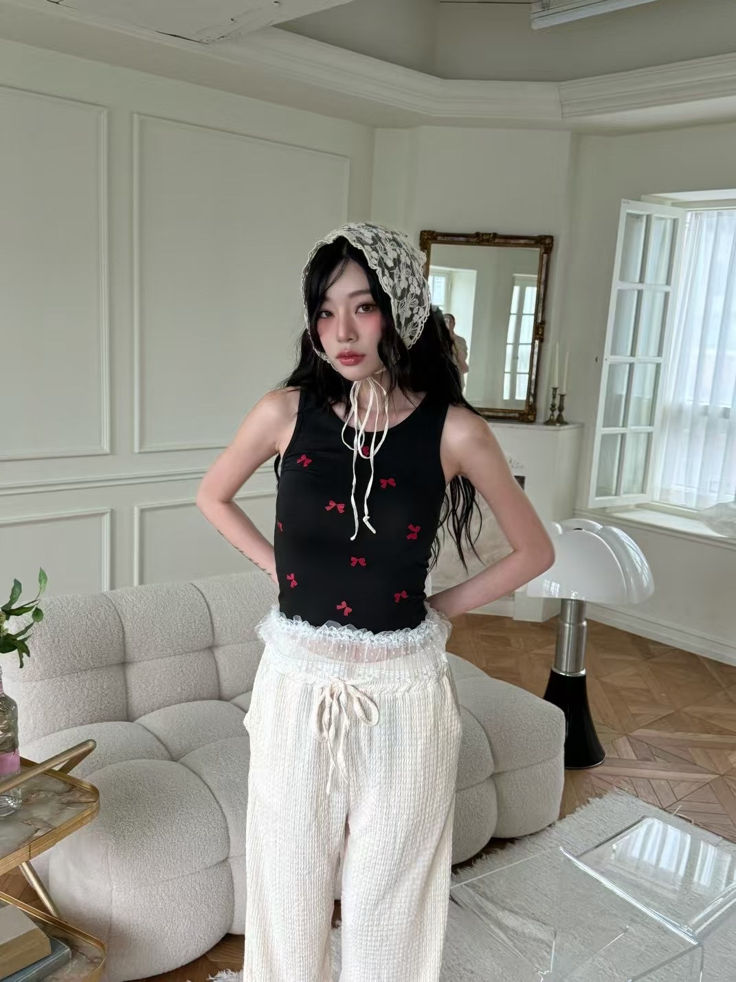 GISELE韓國代購㊣女裝新款熱賣休閑人氣25春夏推薦吊帶背心GISELE吊帶/背心圖色1