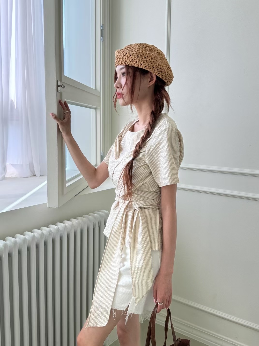 GISELE東大門㊣代購女裝新款熱賣職業人氣真品時尚襯衫蕾絲衫GISELE襯衫/蕾絲衫