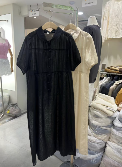 MELMEONT韓國代購㊣女士新品25春夏職業人氣推薦休閑連衣裙MELMEONT連衣裙