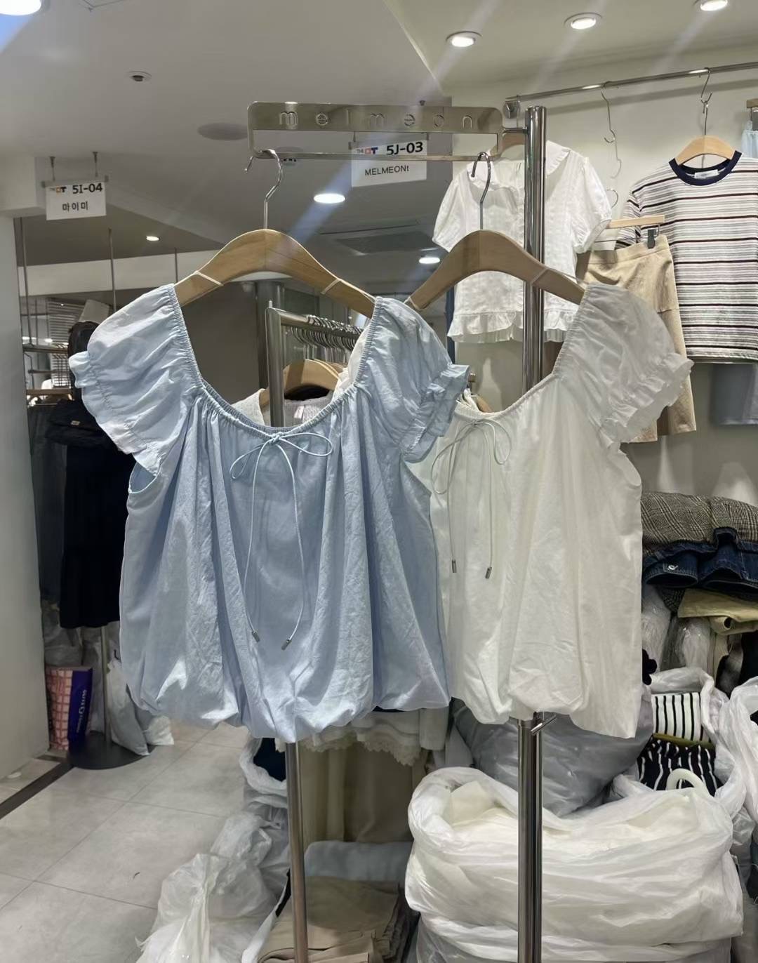 MELMEONT韓國代購㊣女裝新品真品職業人氣25春夏襯衫蕾絲衫MELMEONT襯衫/蕾絲衫