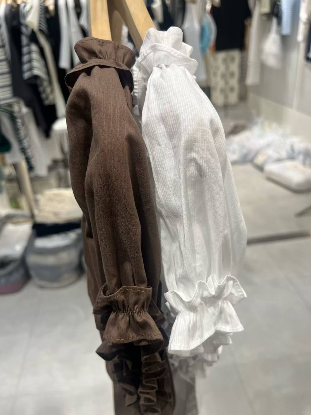 MELMEONT韓國直郵㊣女士新款25春夏人氣職業時尚襯衫蕾絲衫MELMEONT襯衫/蕾絲衫
