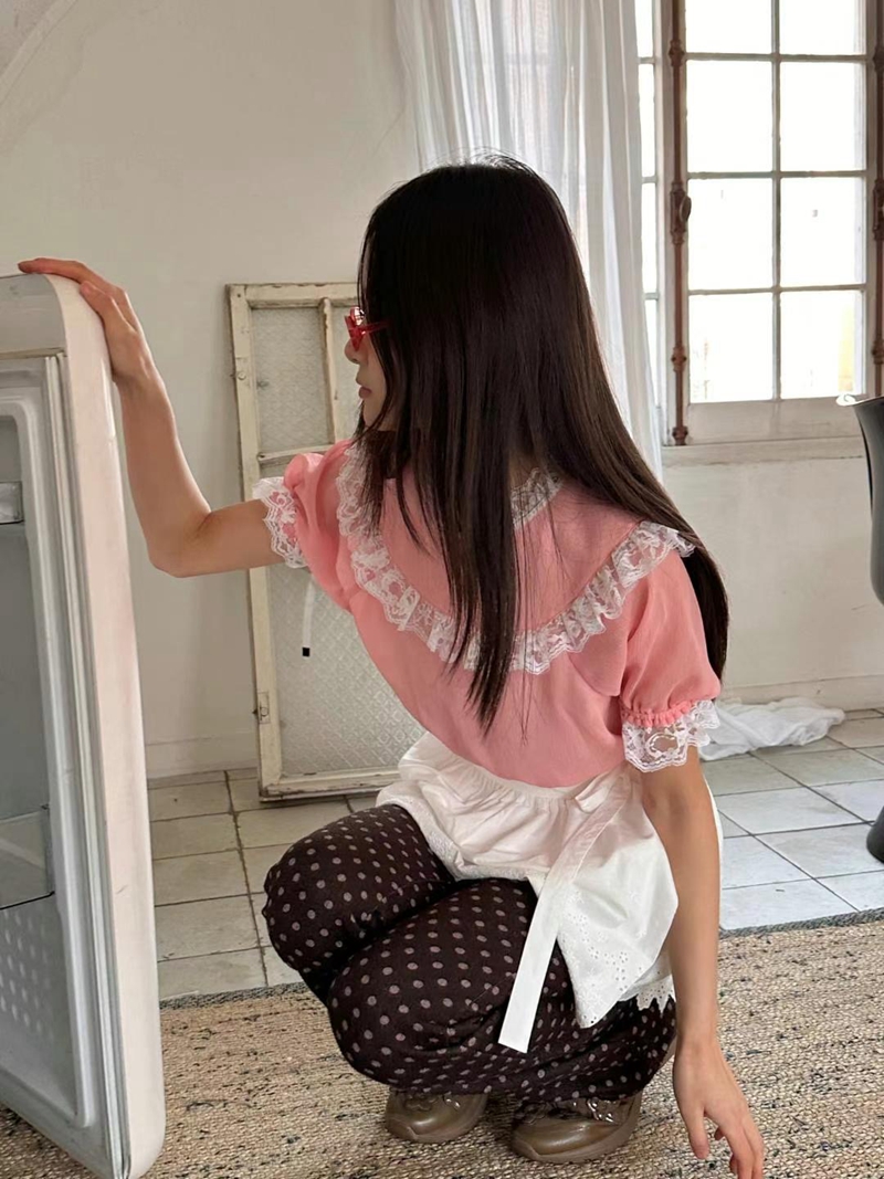 EXCUSE韓國直郵㊣女士新品熱賣推薦職業真品休閑襯衫蕾絲衫EXCUSE襯衫/蕾絲衫