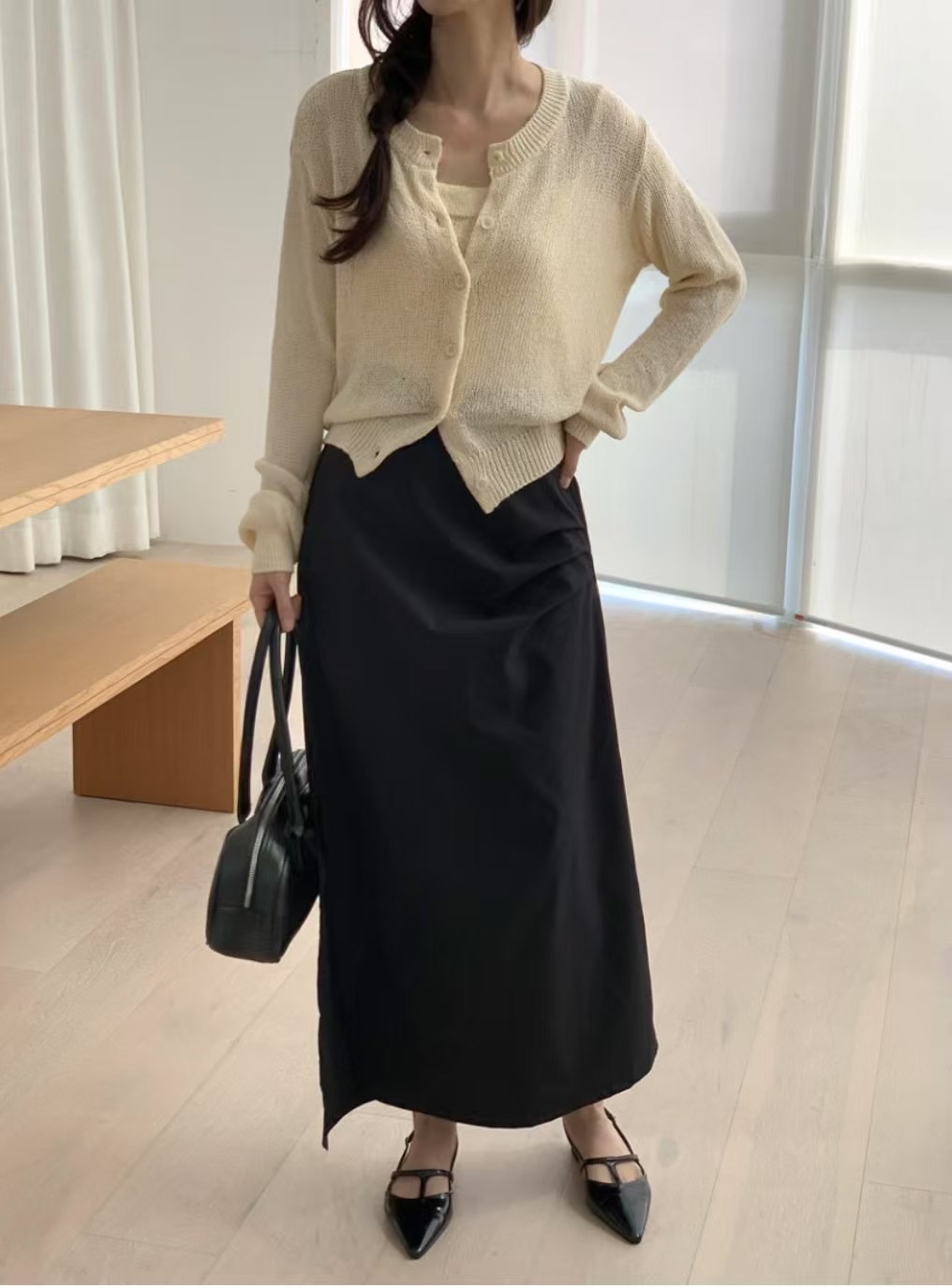 HIDEWAY韓國直郵㊣女裝新款職業真品推薦時尚人氣休閑25春夏長裙HIDEWAY長裙