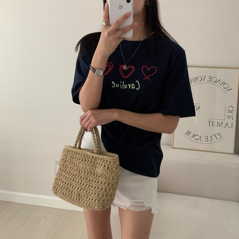 HELLO JINI東大門㊣代購女士新款時尚真品休閑職業推薦T恤HELLO JINIT恤