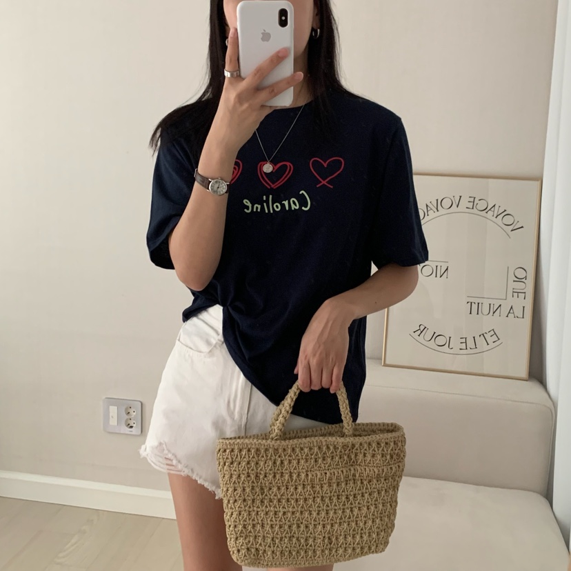 HELLO JINI東大門㊣代購女士新款時尚真品休閑職業推薦T恤HELLO JINIT恤