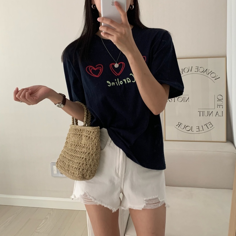 HELLO JINI東大門㊣代購女士新款時尚真品休閑職業推薦T恤HELLO JINIT恤