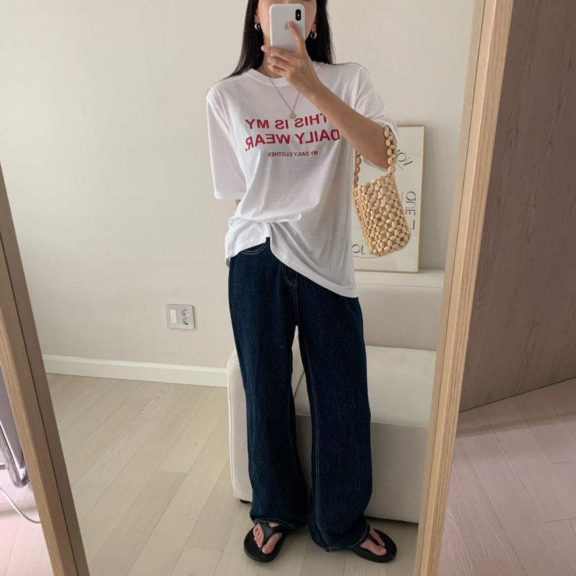 HELLO JINI東大門㊣代購女裝新款休閑時尚人氣推薦職業T恤HELLO JINIT恤