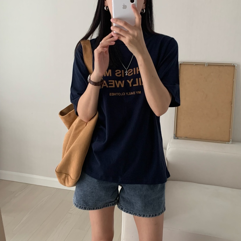 HELLO JINI東大門㊣代購女裝新款休閑時尚人氣推薦職業T恤HELLO JINIT恤