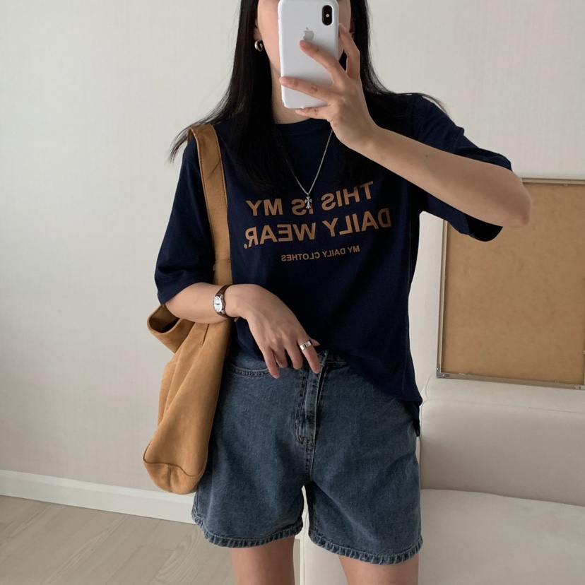 HELLO JINI東大門㊣代購女裝新款休閑時尚人氣推薦職業T恤HELLO JINIT恤