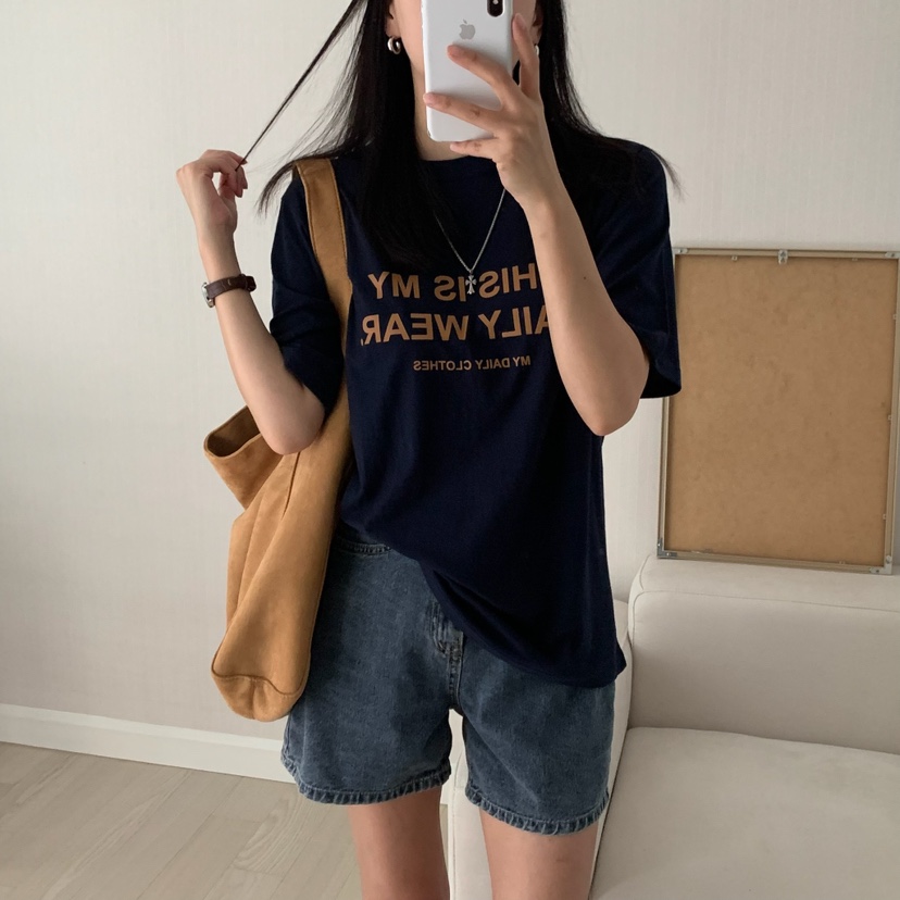 HELLO JINI東大門㊣代購女裝新款休閑時尚人氣推薦職業T恤HELLO JINIT恤