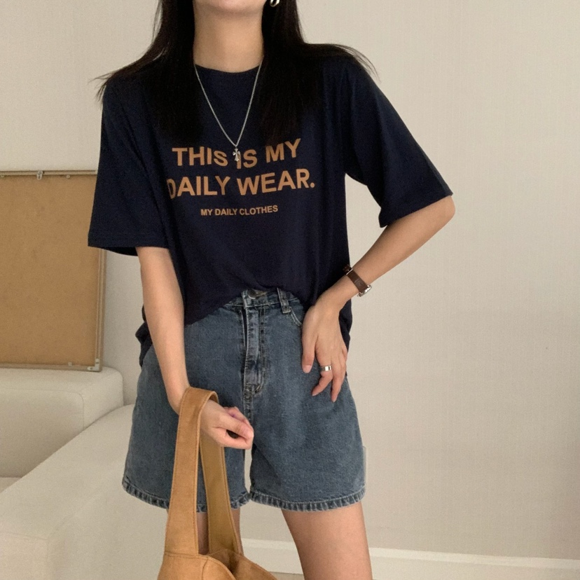 HELLO JINI東大門㊣代購女裝新款休閑時尚人氣推薦職業T恤HELLO JINIT恤