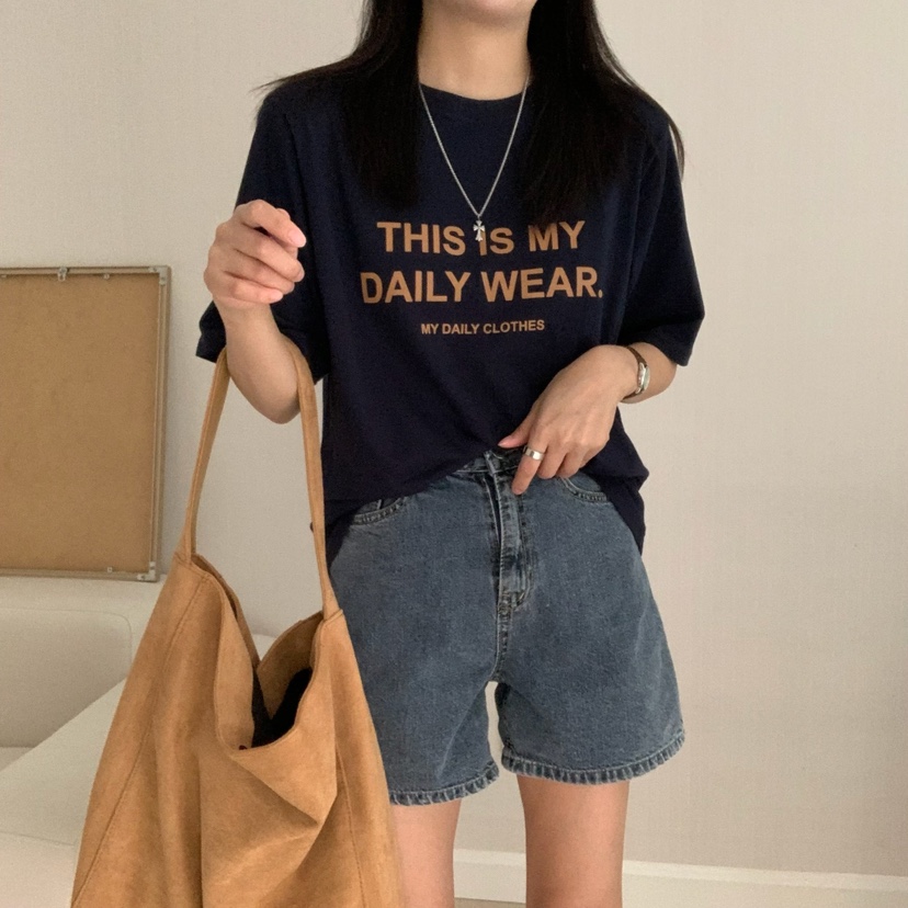 HELLO JINI東大門㊣代購女裝新款休閑時尚人氣推薦職業T恤HELLO JINIT恤