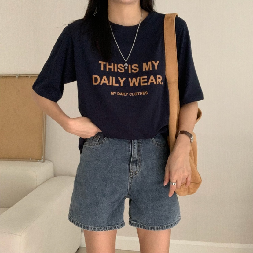 HELLO JINI東大門㊣代購女裝新款休閑時尚人氣推薦職業T恤HELLO JINIT恤
