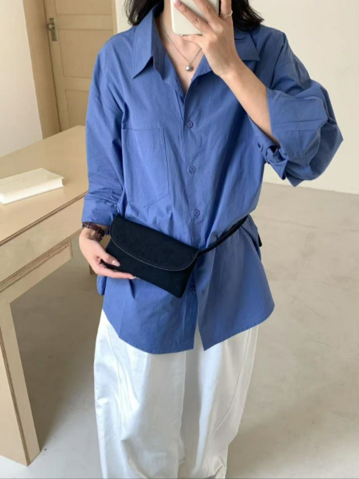 TROUVAILLE東大門㊣直郵女士新款熱賣休閑單肩斜跨包絨面革TROUVAILLE單肩/斜跨包圖色5