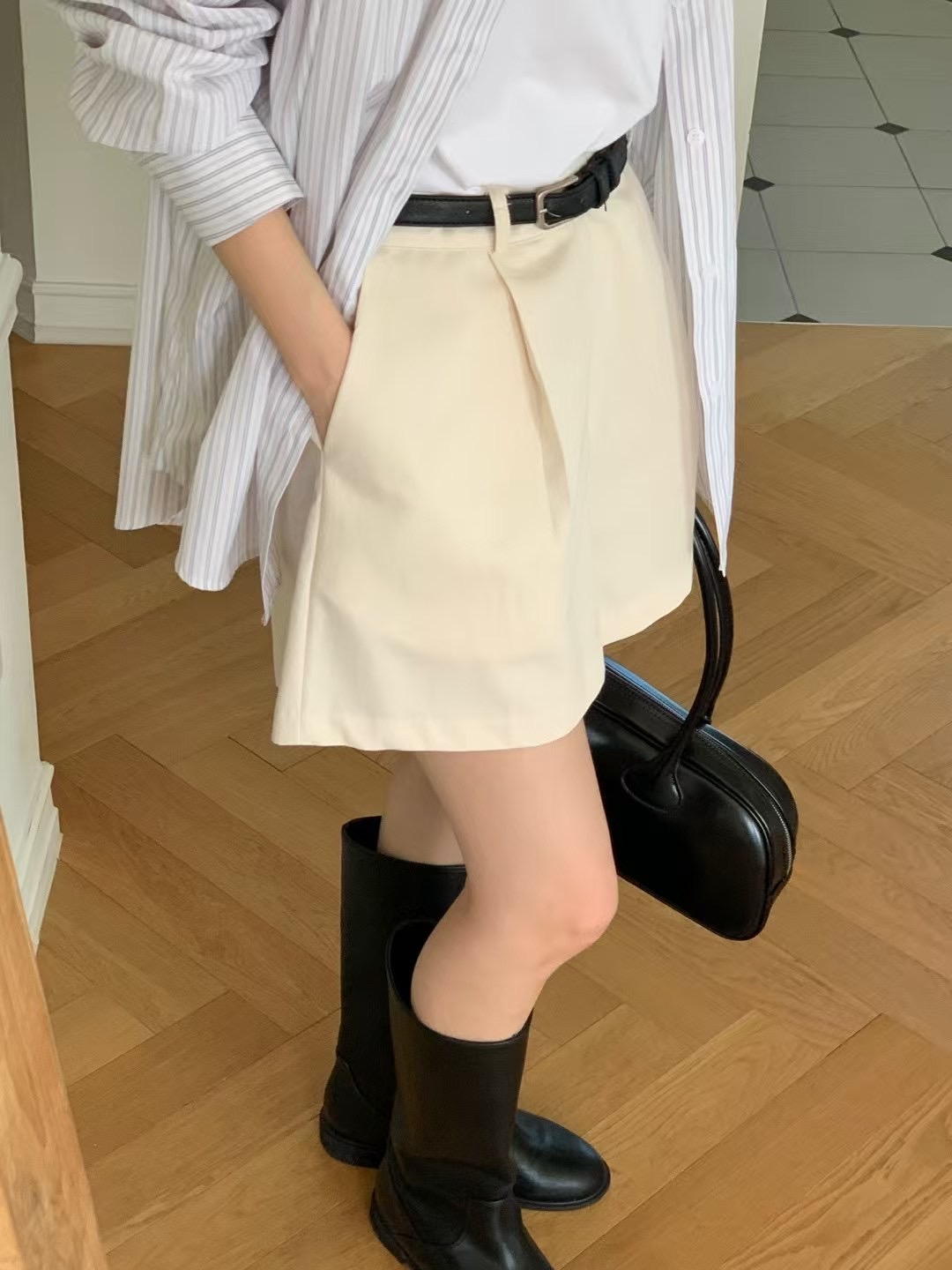 HIDEWAY東大門㊣實拍女士新品真品人氣休閑熱賣短褲不含腰帶HIDEWAY短褲