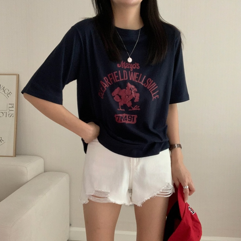 HELLO JINI東大門㊣實拍女裝新款熱賣時尚休閑推薦職業T恤HELLO JINIT恤