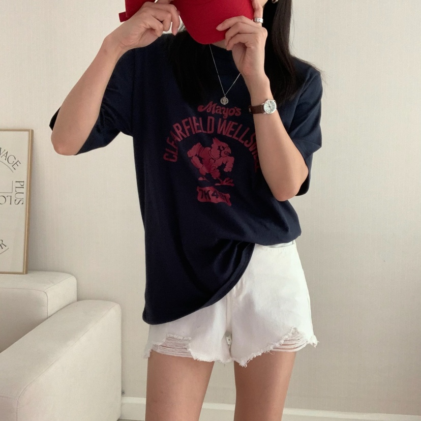 HELLO JINI東大門㊣實拍女裝新款熱賣時尚休閑推薦職業T恤HELLO JINIT恤