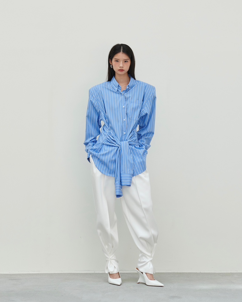 STAGE東大門㊣代購女士新品25春夏休閑推薦真品人氣襯衫蕾絲衫STAGE襯衫/蕾絲衫