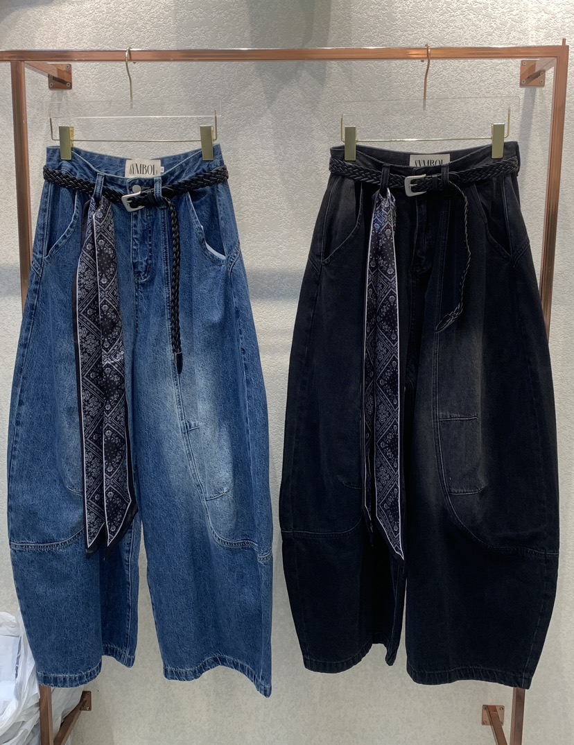 SYMBOL東大門㊣實拍女裝新品真品人氣熱賣時尚牛仔褲不含腰帶SYMBOL牛仔褲