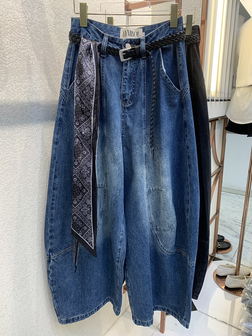 SYMBOL東大門㊣實拍女裝新品真品人氣熱賣時尚牛仔褲不含腰帶SYMBOL牛仔褲