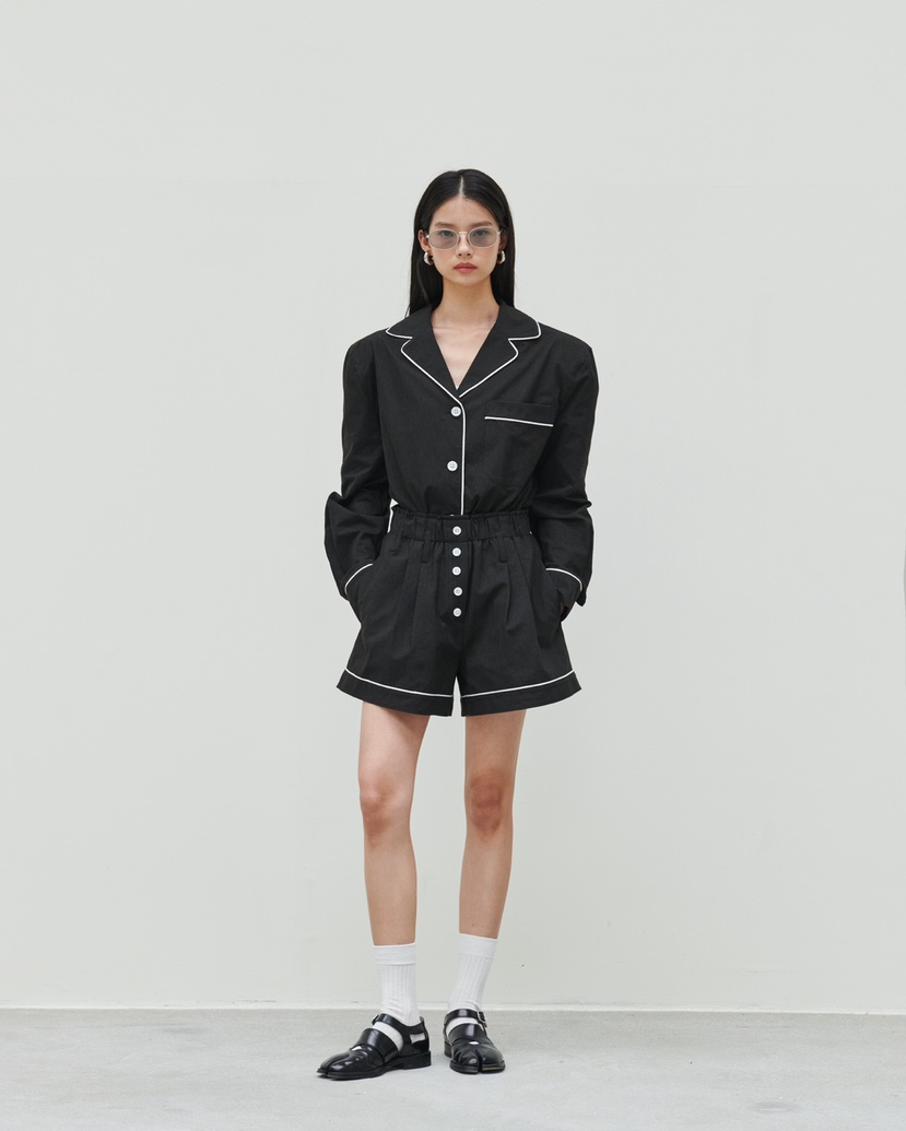 STAGE東大門㊣實拍女裝新款休閑推薦人氣時尚熱賣襯衫蕾絲衫STAGE襯衫/蕾絲衫