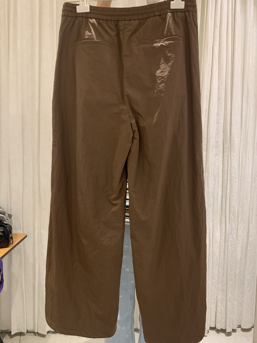 PAPERMOON韓國代購㊣女裝新品真品25春夏人氣休閑褲拉鏈綁帶paper moon休閑褲