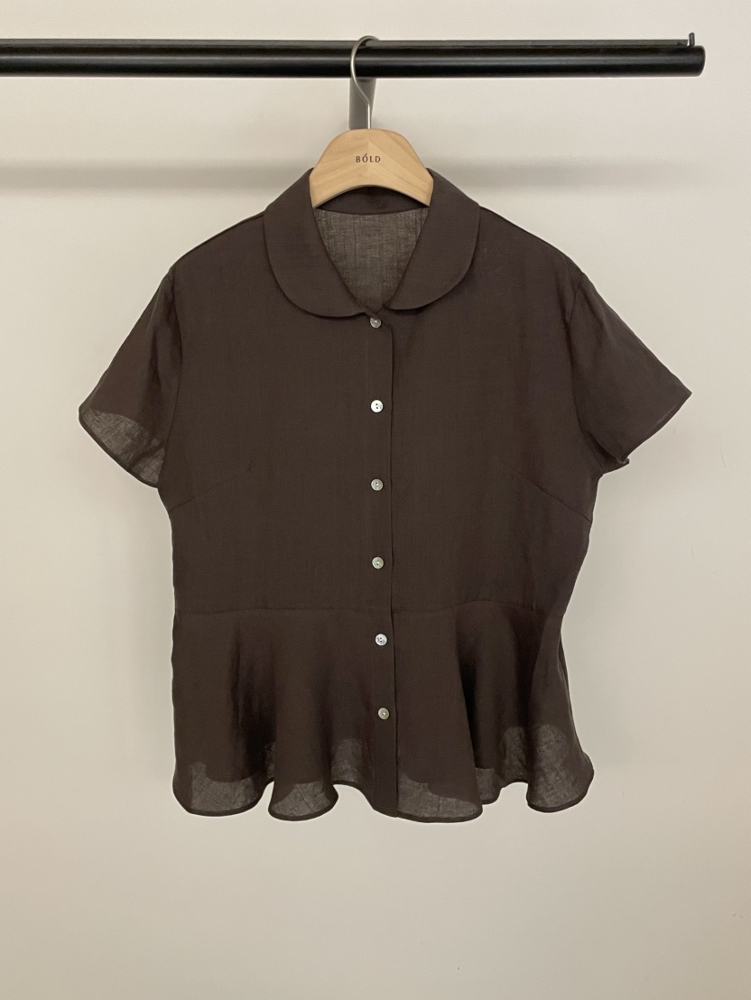 BOLD-A東大門㊣代購女士新品真品人氣休閑時尚襯衫蕾絲衫亞麻RE BOLD襯衫/蕾絲衫