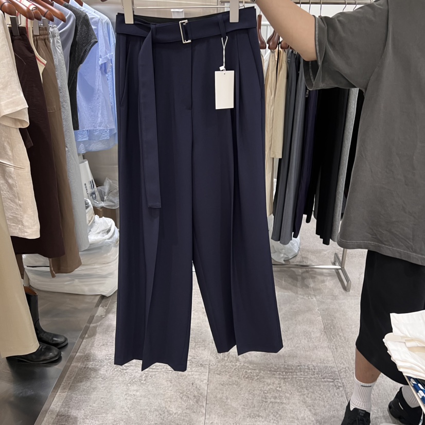 CHAE東大門㊣直郵女裝新品25春夏人氣時尚職業休閑褲包含腰帶CHAE休閑褲圖色2
