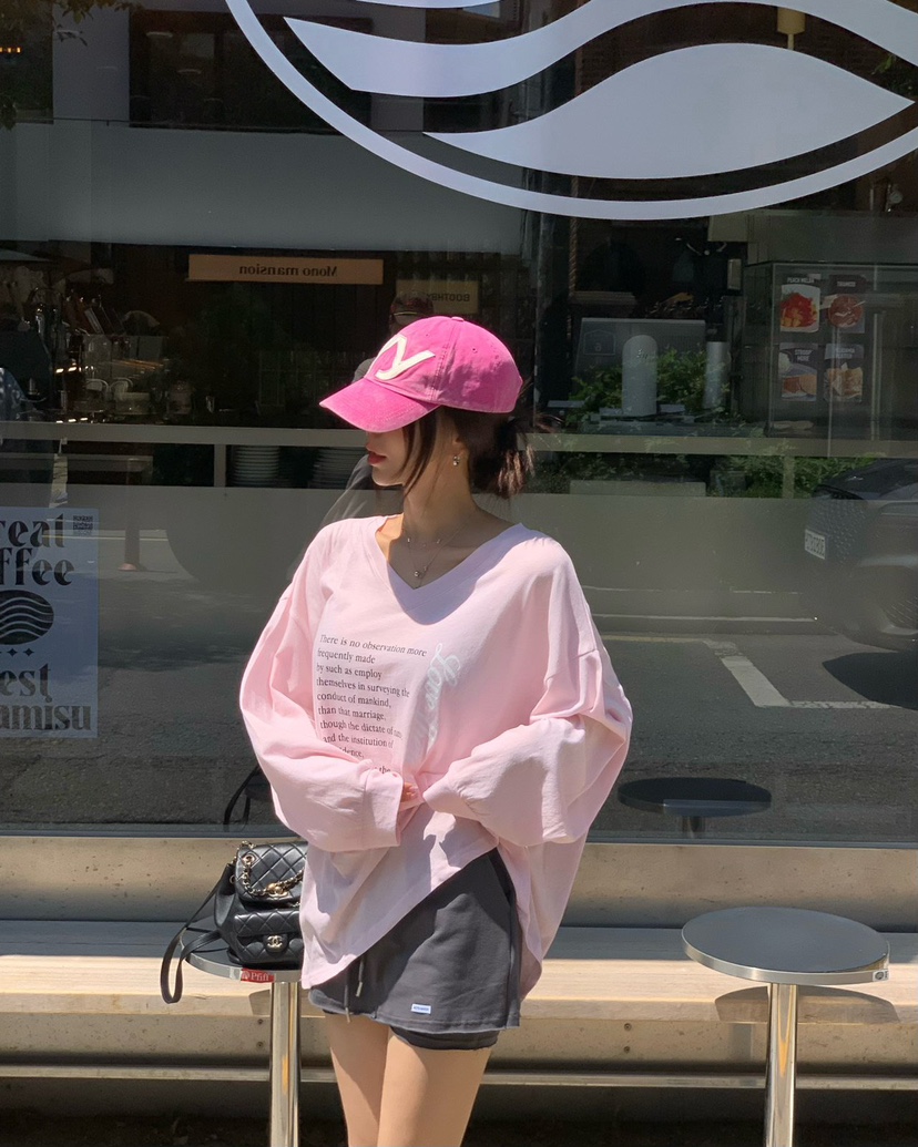 REVE CITE-L韓國代購㊣女士新品真品熱賣職業休閑長袖T恤REVE CITE長袖T恤