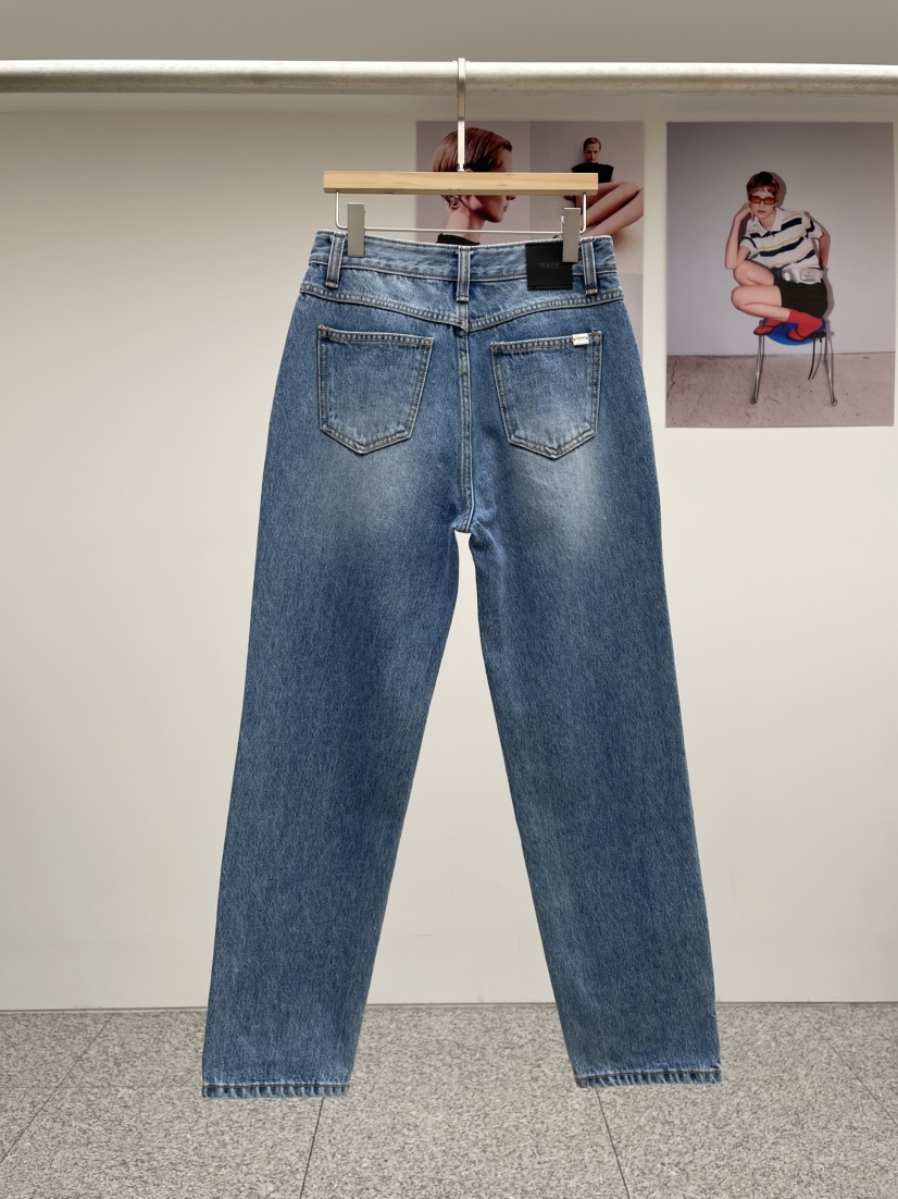MADE-P東大門㊣直郵女裝新款真品推薦時尚熱賣25春夏牛仔褲修身MADE-P牛仔褲