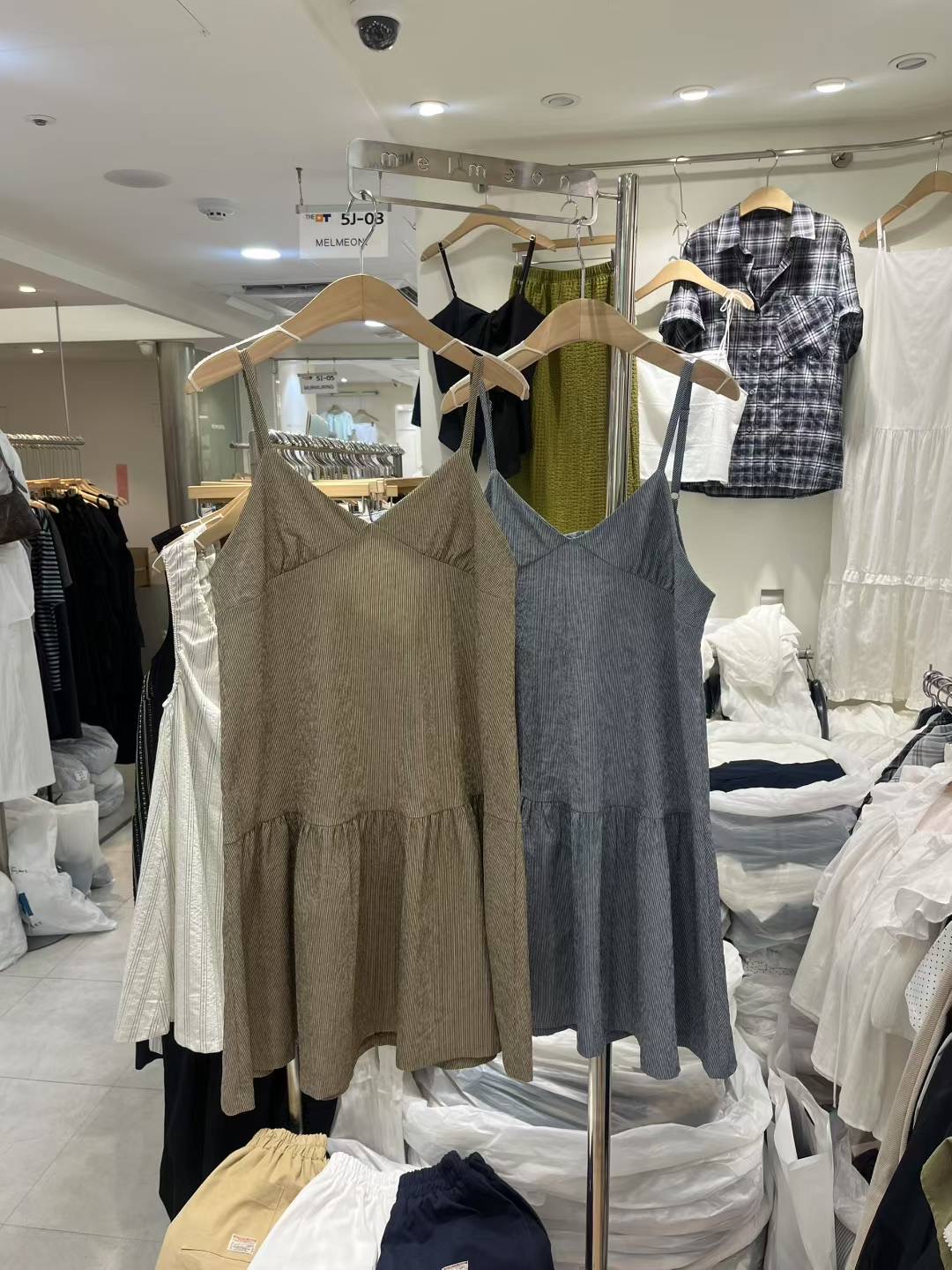 MELMEONT東大門㊣實拍女士新品推薦休閑25春夏真品職業連衣裙MELMEONT連衣裙圖色2左二色