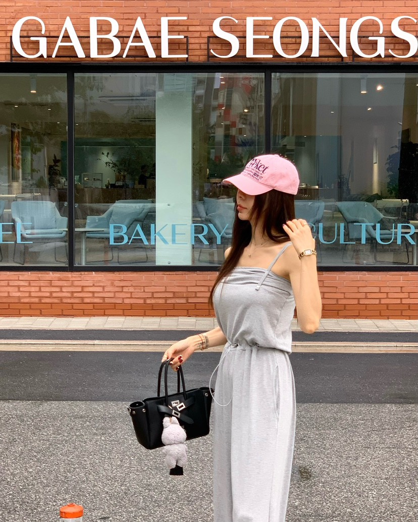 REVE CITE-L韓國代購㊣女士新品時尚熱賣25春夏職業連體褲REVE CITE連體褲