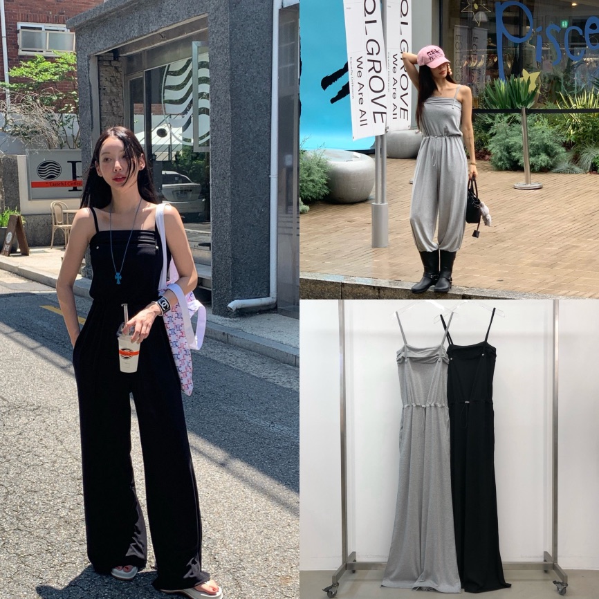 REVE CITE-L韓國代購㊣女士新品時尚熱賣25春夏職業連體褲REVE CITE連體褲