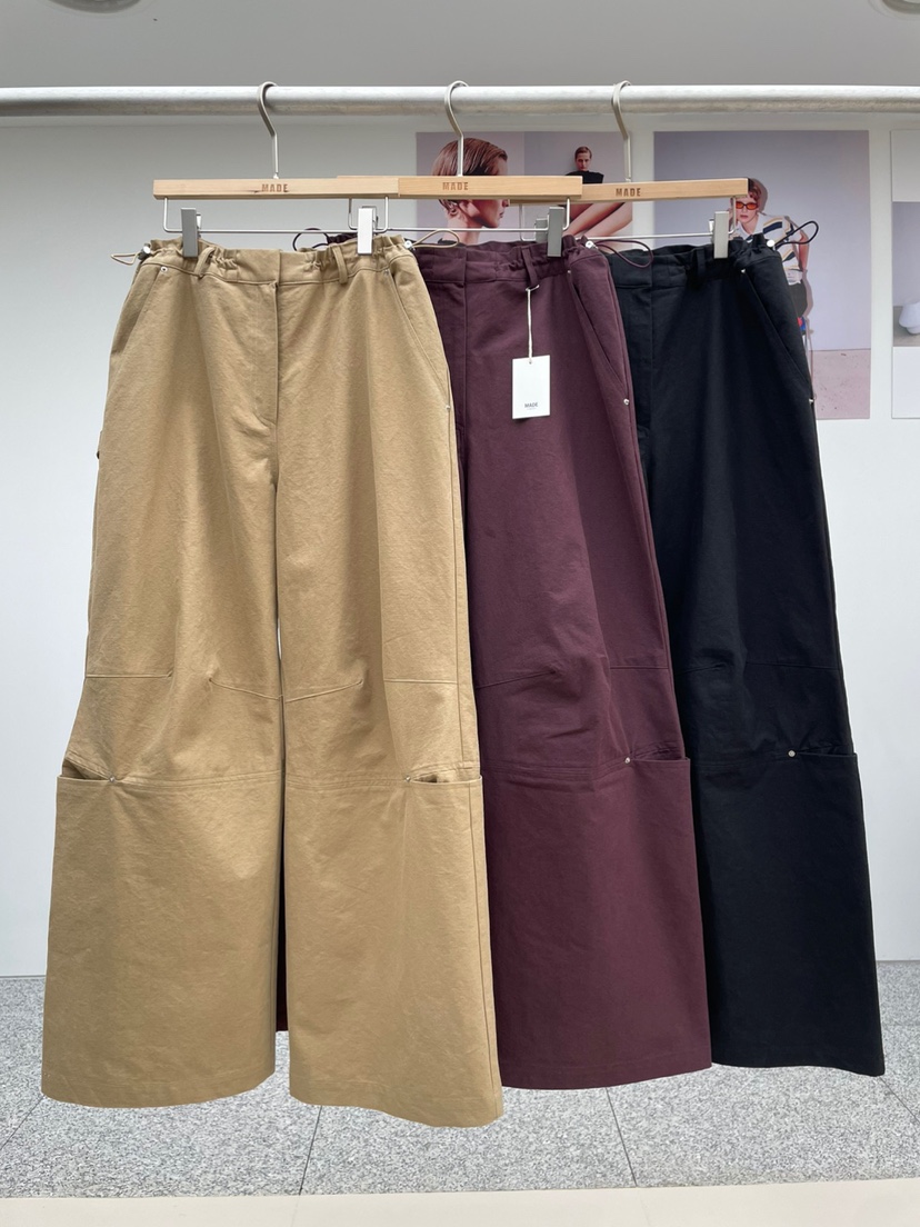 MADE-P韓國直郵㊣女裝新品熱賣真品職業人氣推薦25春夏休閑褲MADE-P休閑褲
