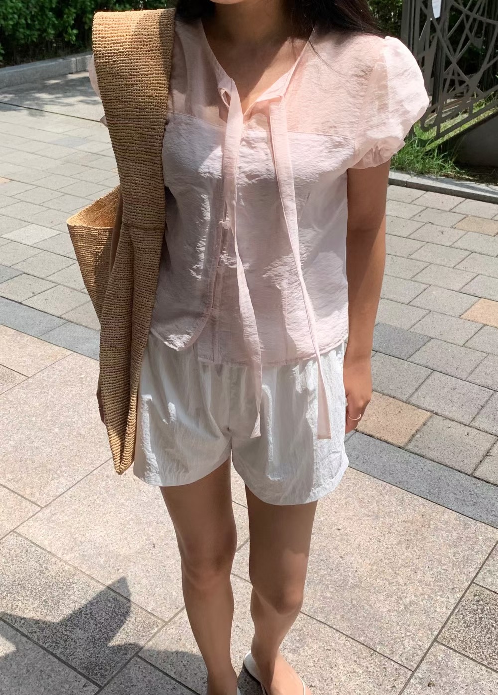 MELMEONT韓國代購㊣女裝新品熱賣25春夏時尚休閑襯衫蕾絲衫MELMEONT襯衫/蕾絲衫