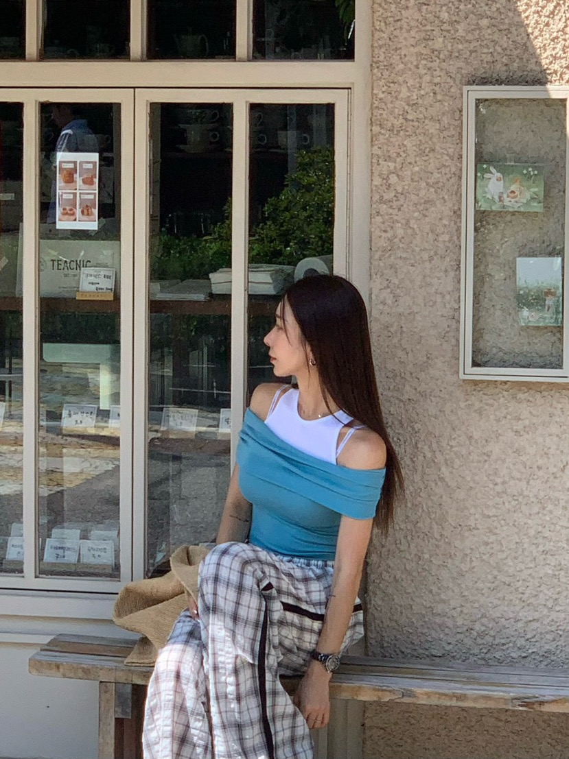 REVE CITE-L東大門㊣直郵女士新款推薦人氣休閑休閑褲格紋REVE CITE休閑褲