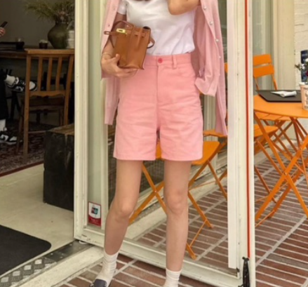 AWESOME-L韓國代購㊣女士新品人氣時尚推薦職業真品熱賣短褲AWESOME-L短褲圖色3