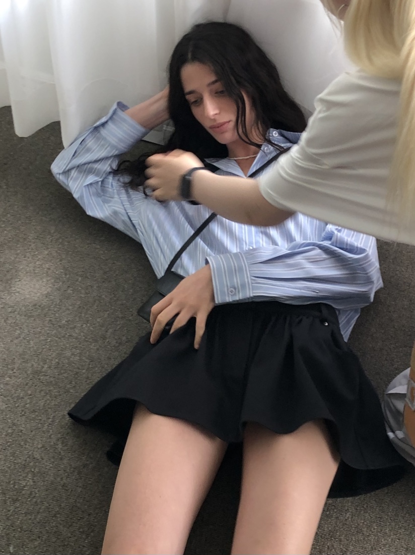 MADE-P韓國直郵㊣女士新款真品25春夏休閑推薦職業襯衫蕾絲衫MADE-P襯衫/蕾絲衫