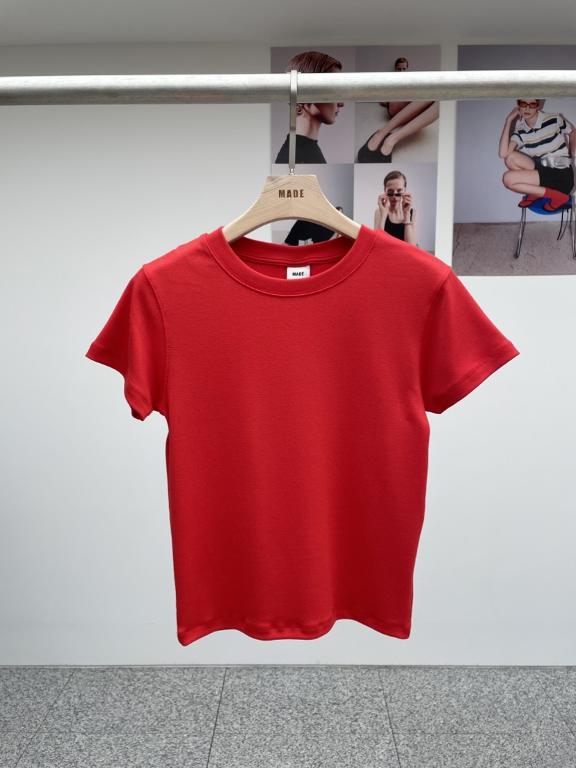 MADE-P韓國代購㊣女裝新品推薦時尚熱賣25春夏人氣職業T恤MADE-PT恤圖色2