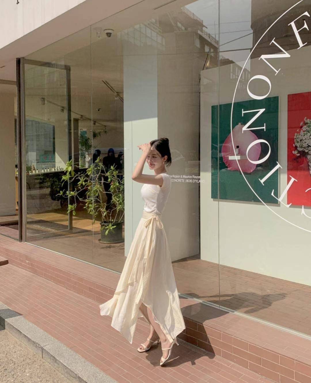 TTUTTA韓國直郵㊣女士新款休閑真品職業人氣時尚推薦熱賣長裙TTUTTA長裙