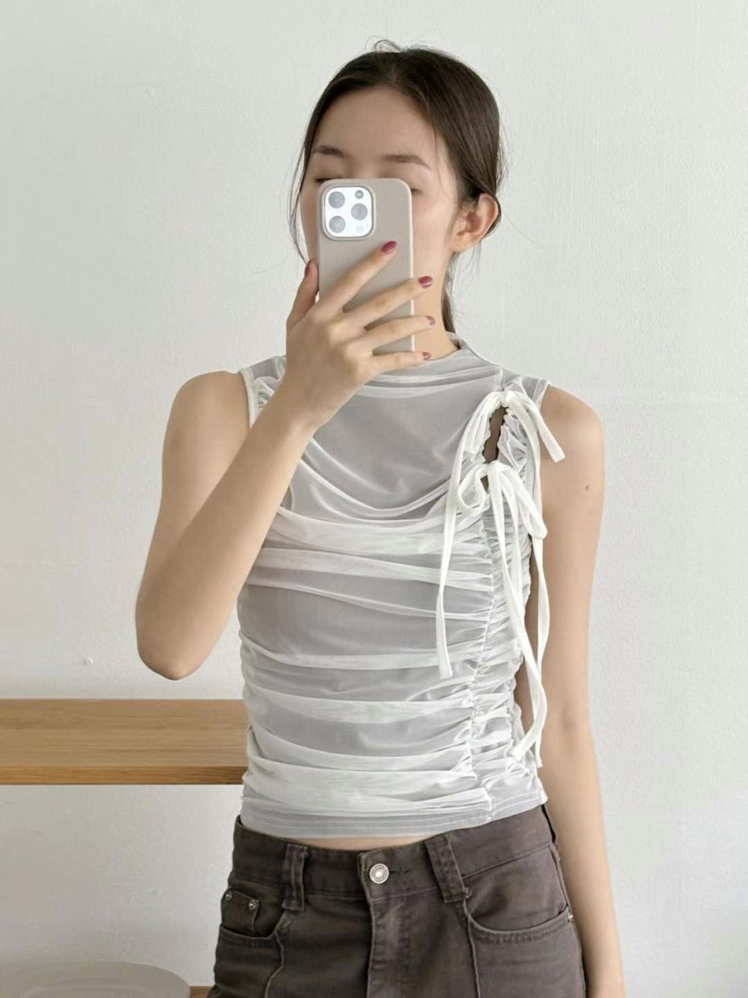 TTUTTA韓國直郵㊣女裝新品時尚推薦職業真品休閑熱賣吊帶背心TTUTTA吊帶/背心