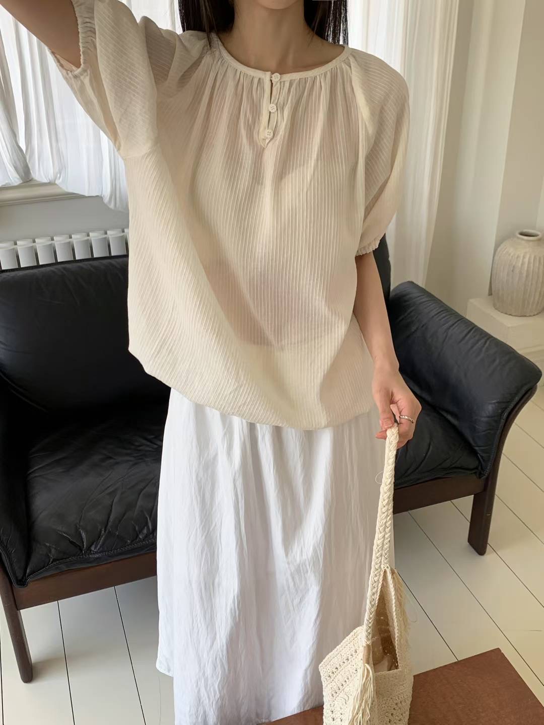 LOVINE東大門㊣代購女士新品休閑推薦25春夏熱賣襯衫蕾絲衫LOVINE襯衫/蕾絲衫