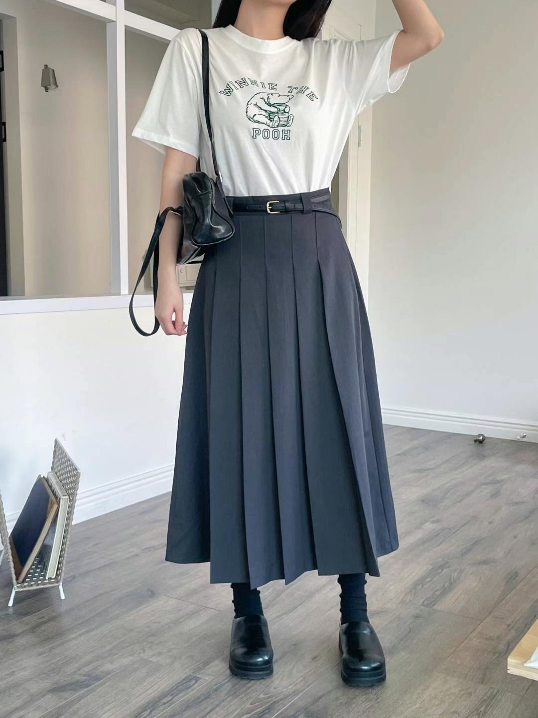 LIBERTE-OT東大門㊣代購女裝新款推薦人氣休閑半身裙中短裙RETHINK半身裙/中短裙