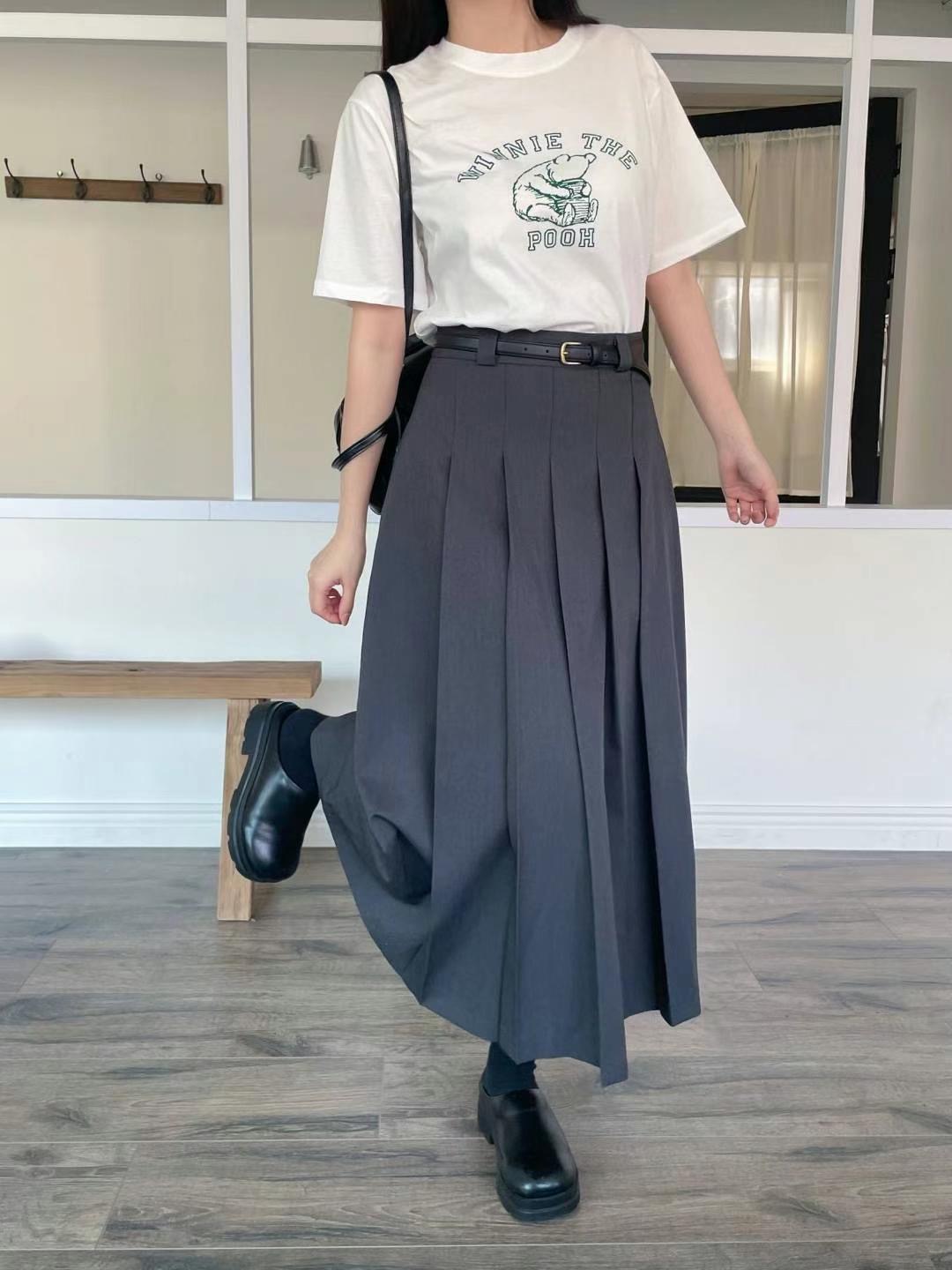 LIBERTE-OT東大門㊣代購女裝新款推薦人氣休閑半身裙中短裙RETHINK半身裙/中短裙圖色3