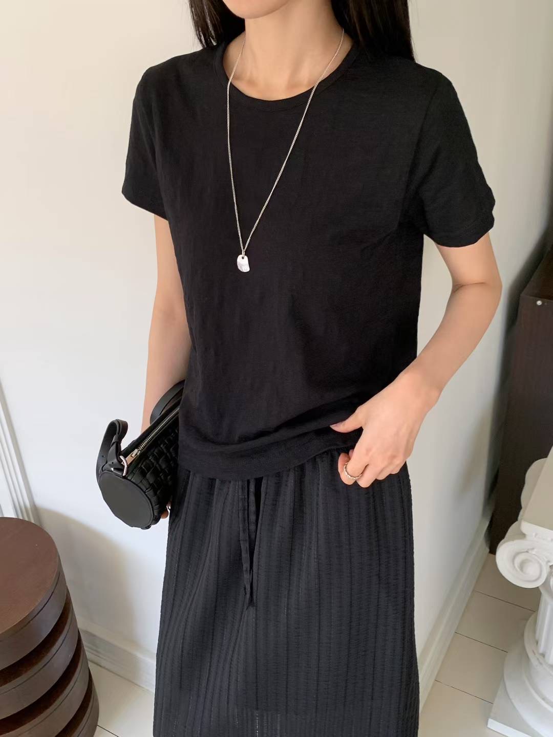 LOVINE韓國直郵㊣女裝新品熱賣休閑推薦人氣時尚真品25春夏T恤LOVINET恤圖色3