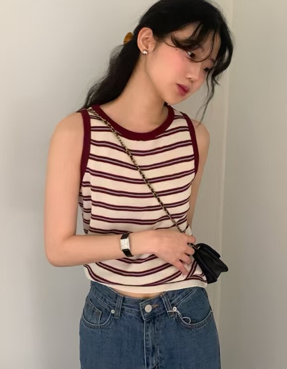 LOVINE東大門㊣實拍女裝新品休閑時尚真品25春夏人氣吊帶背心LOVINE吊帶/背心
