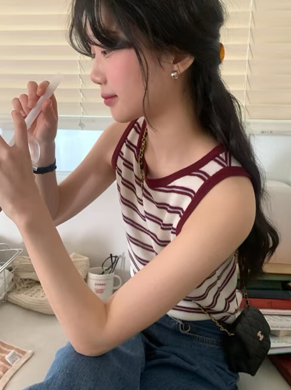 LOVINE東大門㊣實拍女裝新品休閑時尚真品25春夏人氣吊帶背心LOVINE吊帶/背心