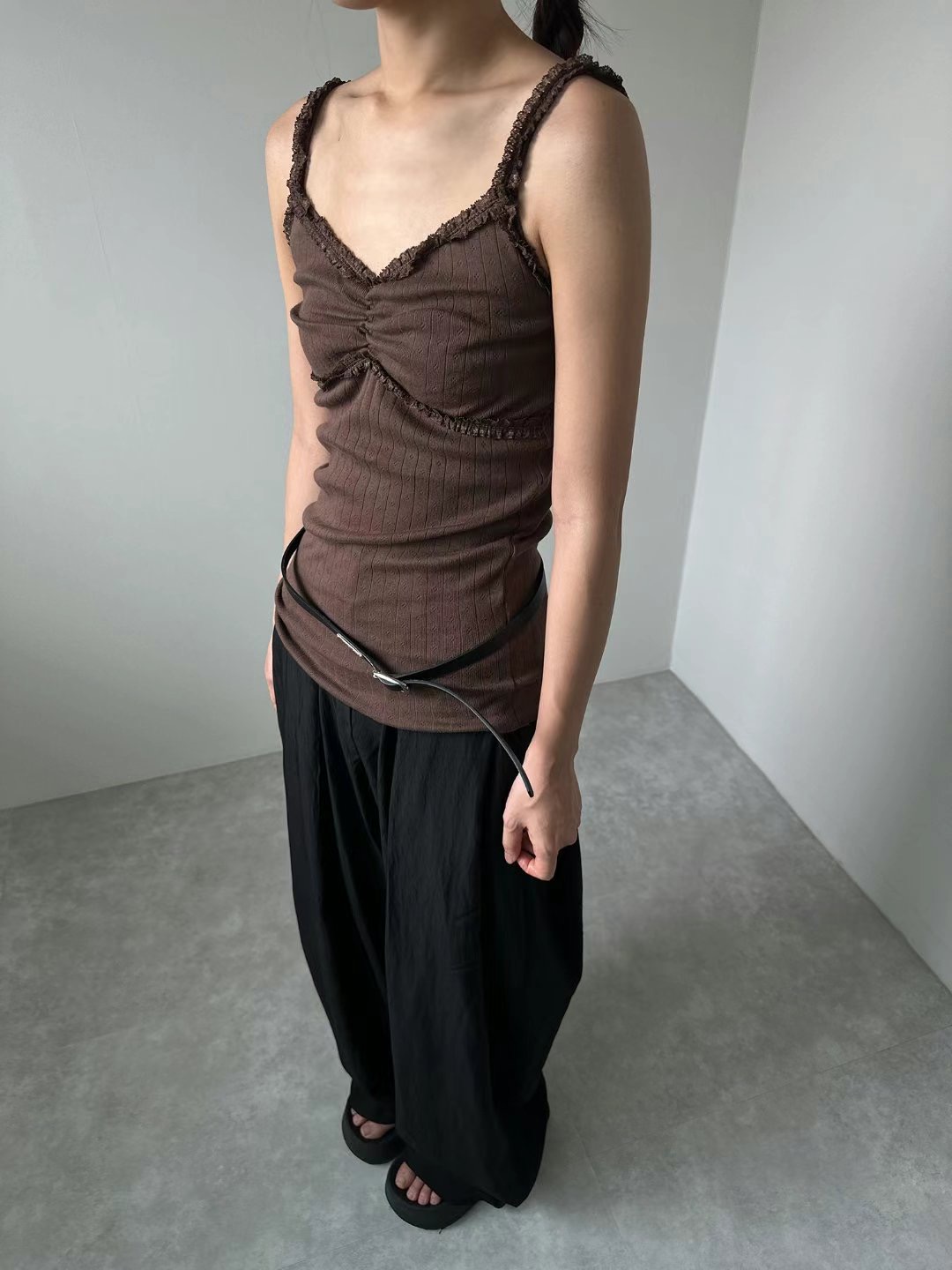 UNENE-OT東大門㊣代購女裝新品真品休閑推薦時尚熱賣吊帶背心UNENE吊帶/背心圖色2