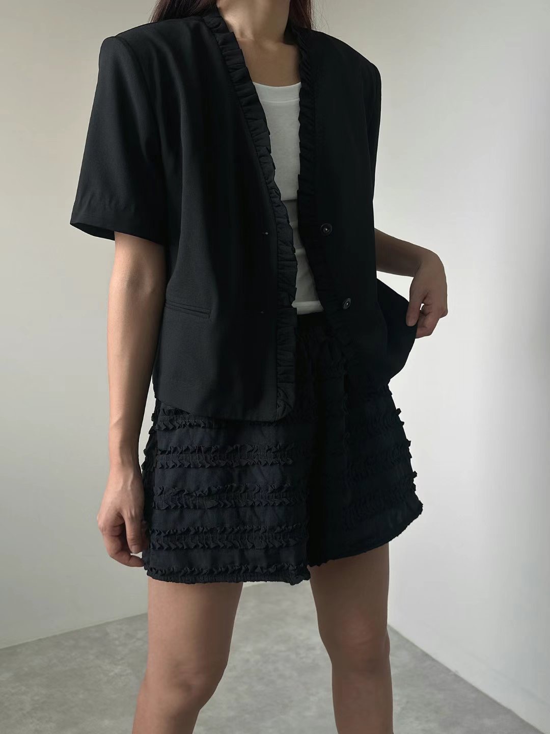 UNENE-OT東大門㊣代購女裝新款時尚推薦休閑25春夏職業夾克UNENE夾克