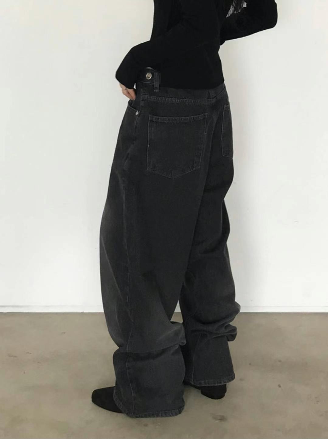 1OR2東大門㊣直郵女士新品熱賣人氣推薦時尚25春夏職業牛仔褲OOTJ/1OR2牛仔褲